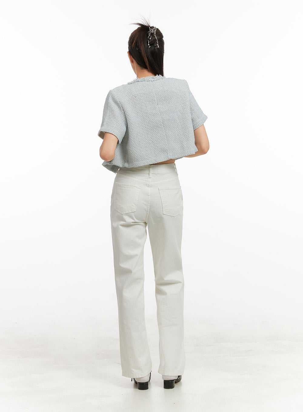 Crop Tweed Jacket OA429