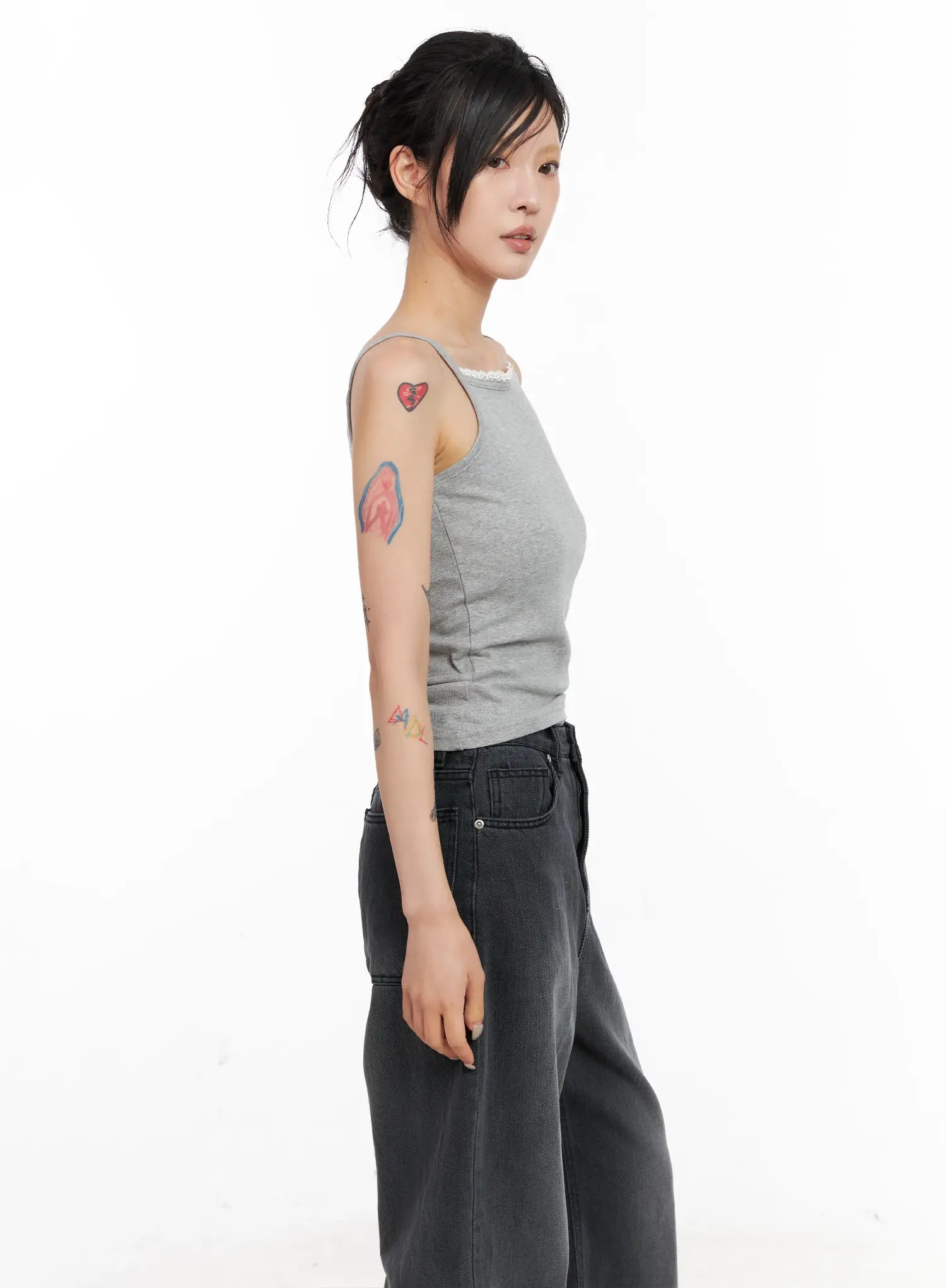 Lace-Trim Cami Top CL528