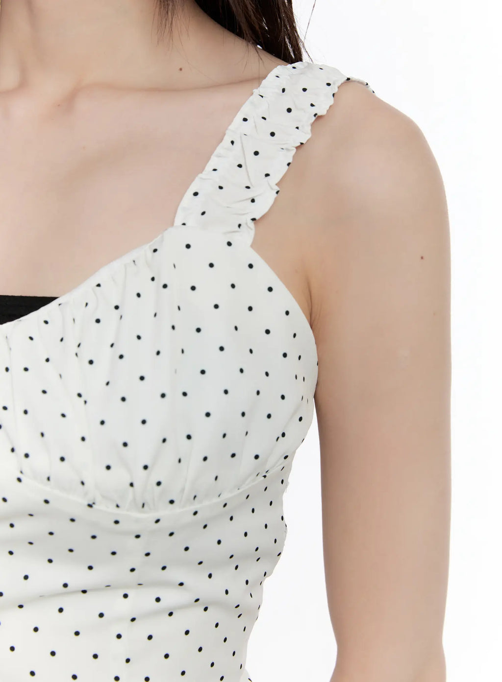 Polka Dot Front-Tie Tank CL507