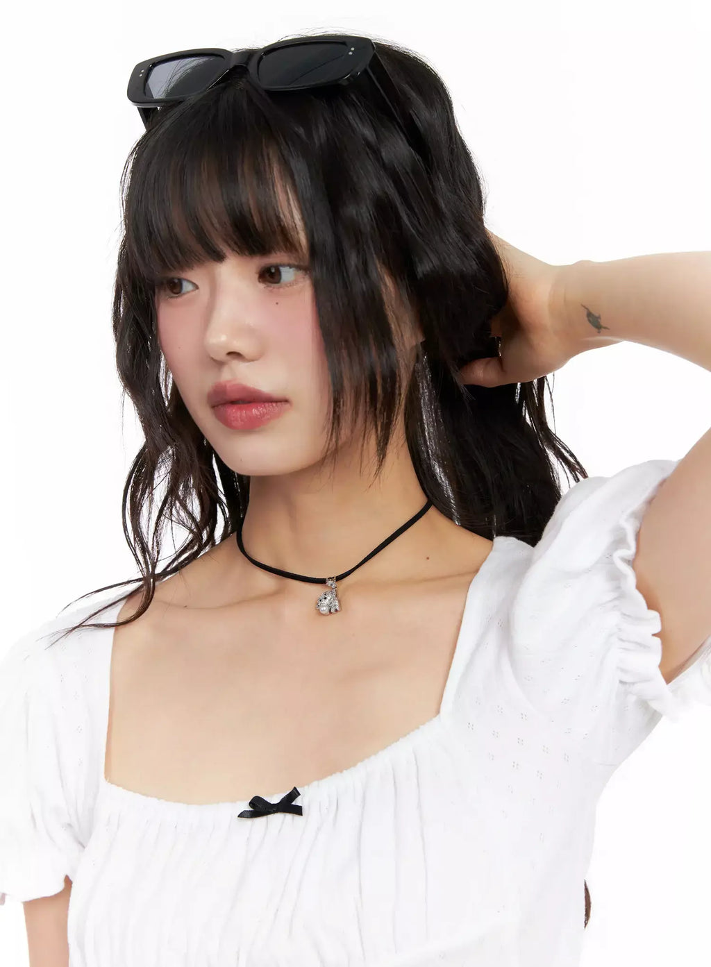 ACC Onkapo Teddy with a Ball Black Cord Necklace IG507