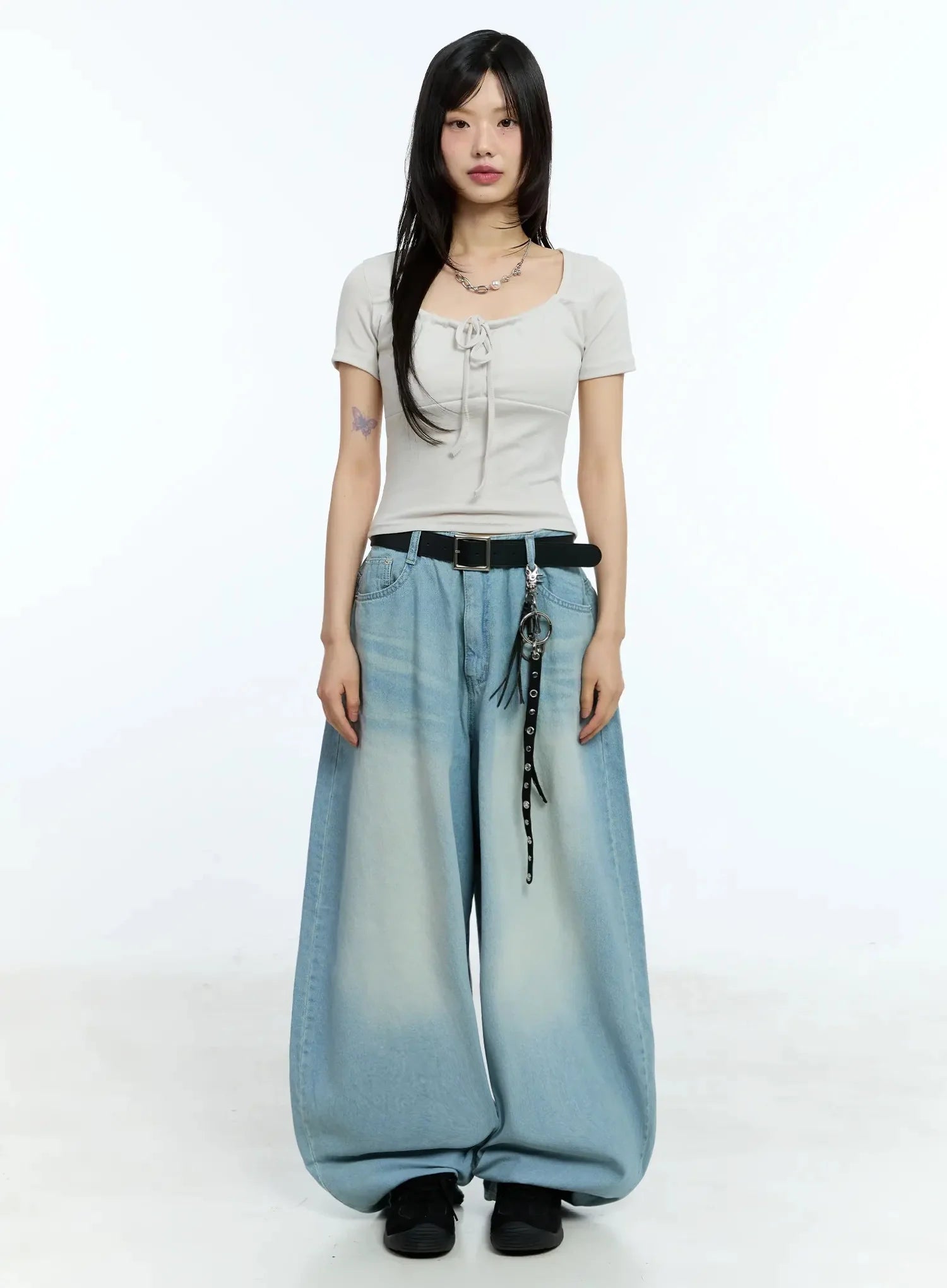 Yerim Washed Baggy Jeans IU524