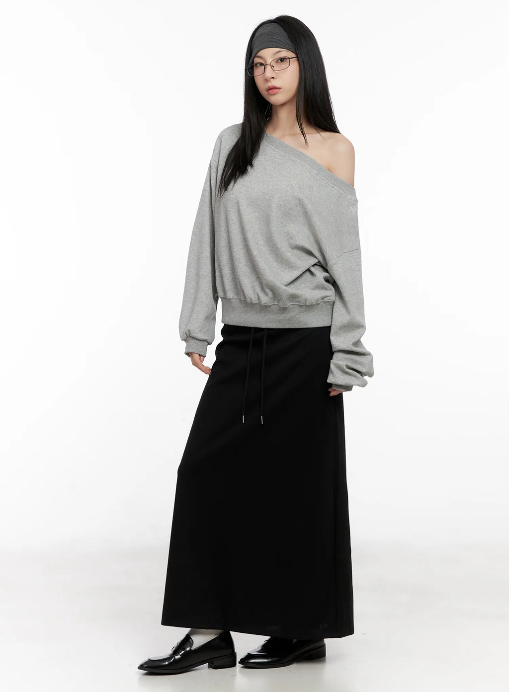 Classic Black Maxi Skirt CG522