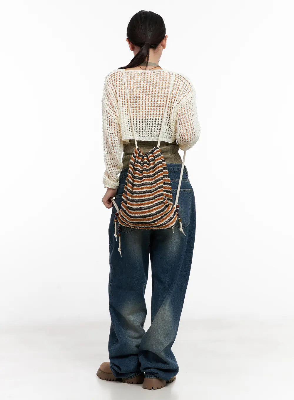 Daeun Washed Wide-Leg Denim Jeans CL521