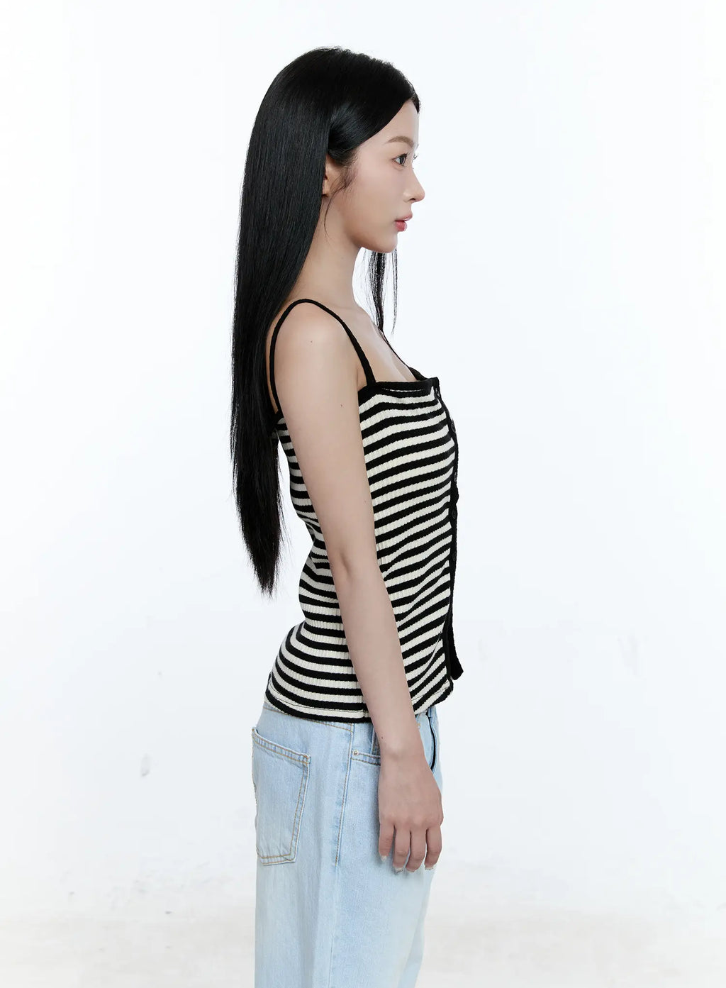 Striped Knit Tank Top CG512