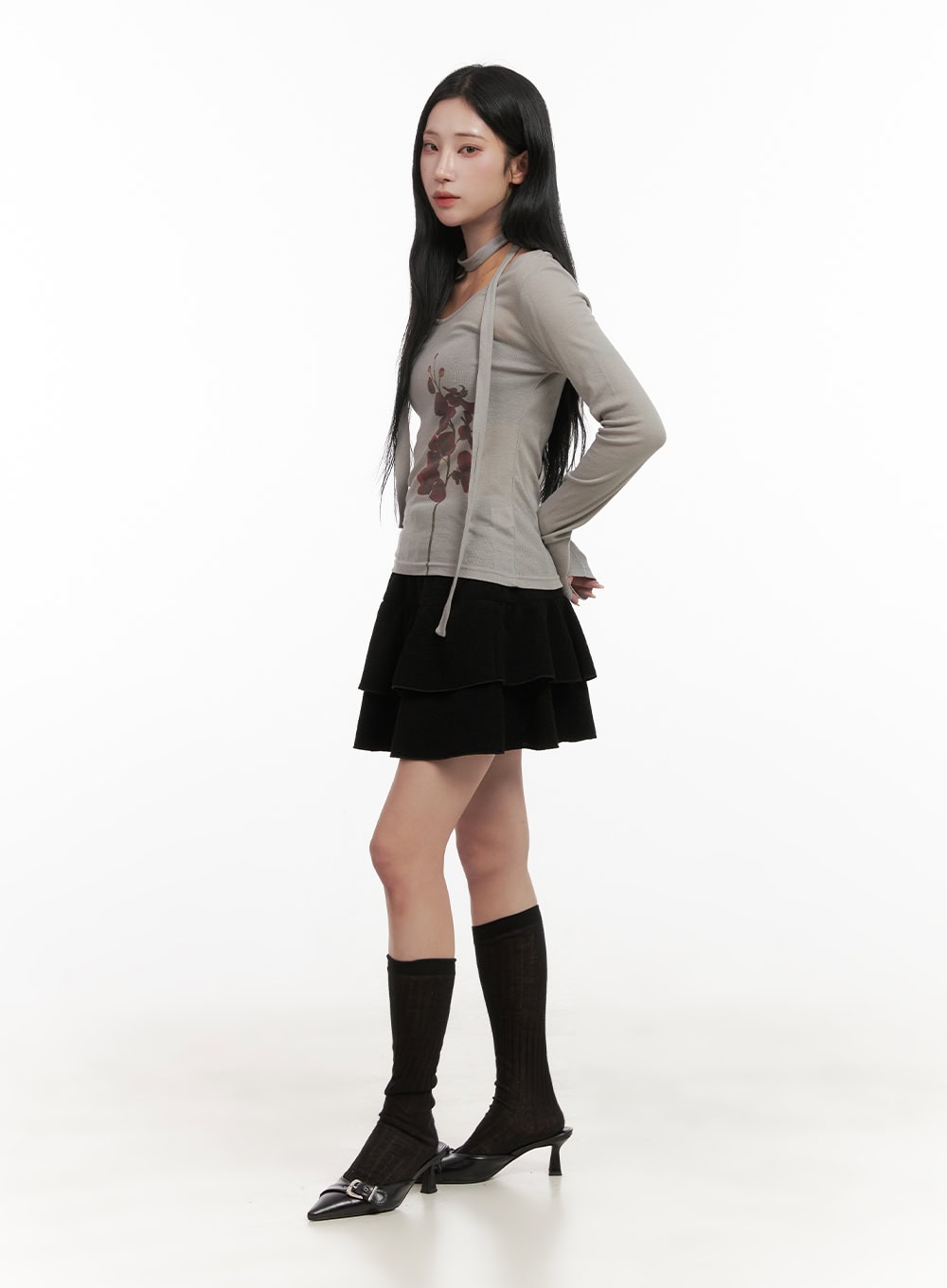 Ruffle Soft Touch Mini Skirt CD404