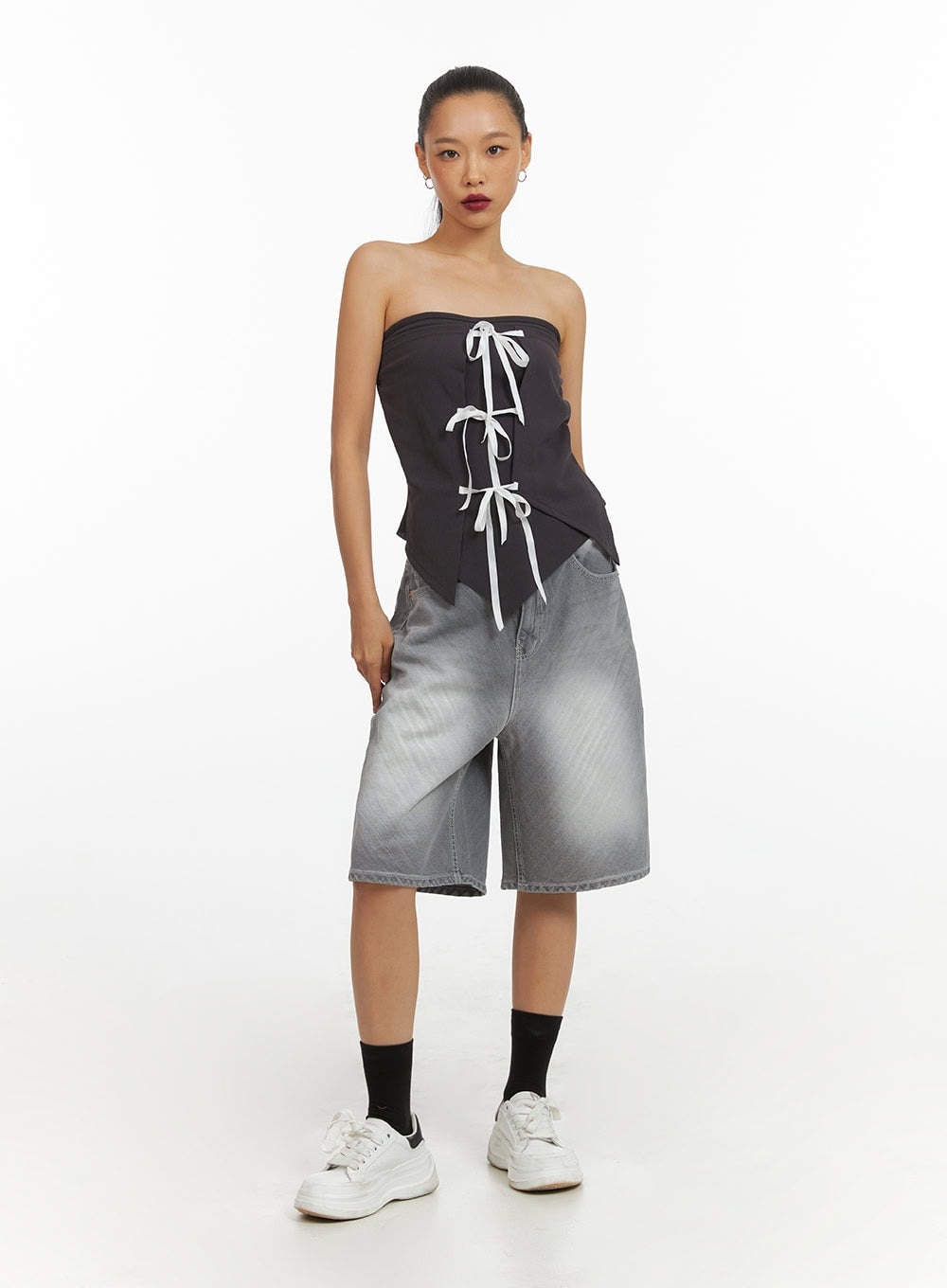 Washed Baggy Jorts IY422