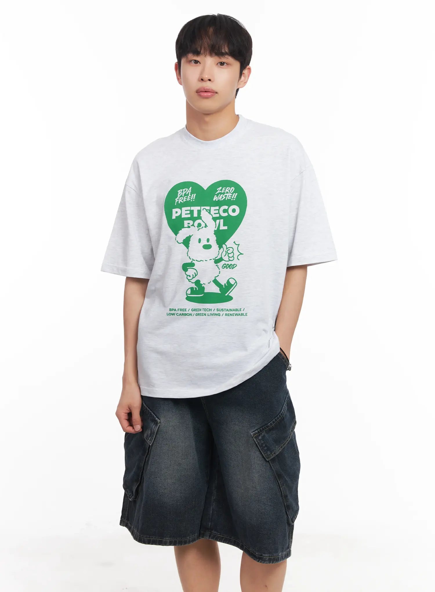 Men's Heart Graphic T-Shirt IU519