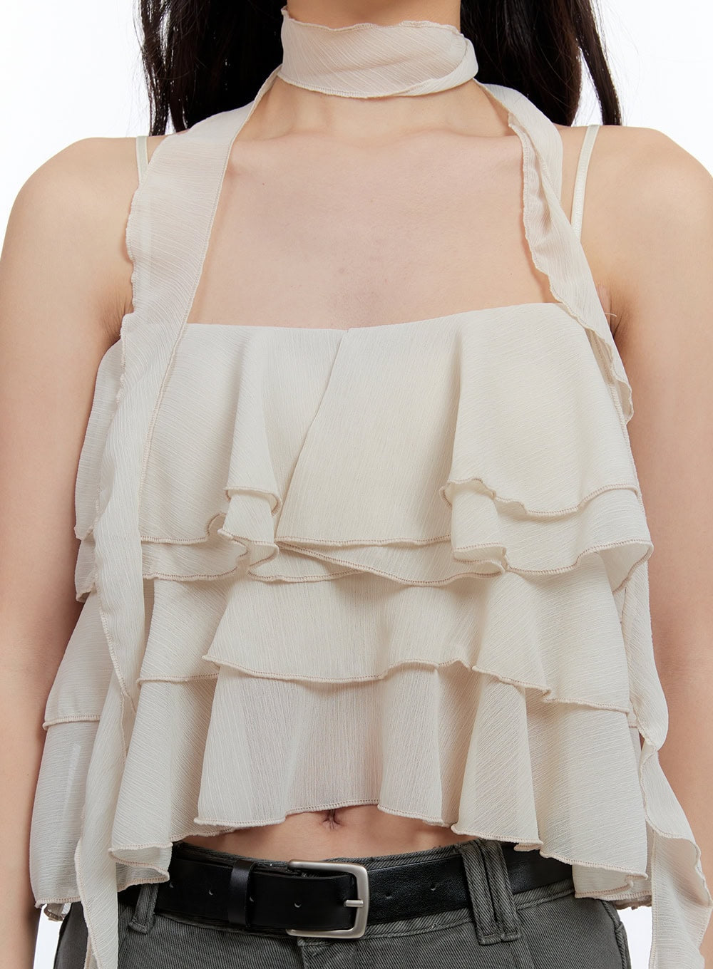 Ruffle Cami Crop Top CG414