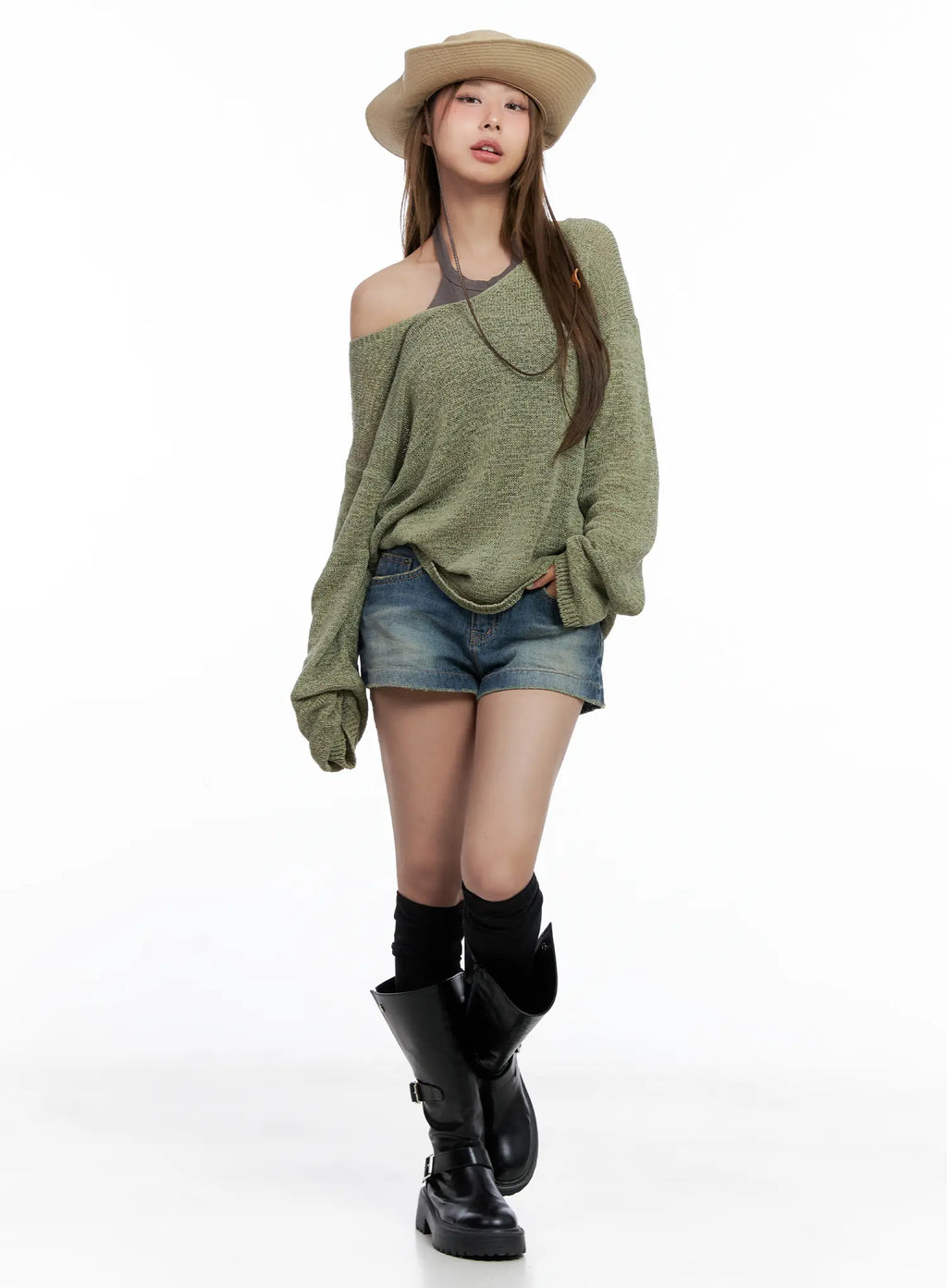 Loose-Fit String Summer Knit CL511