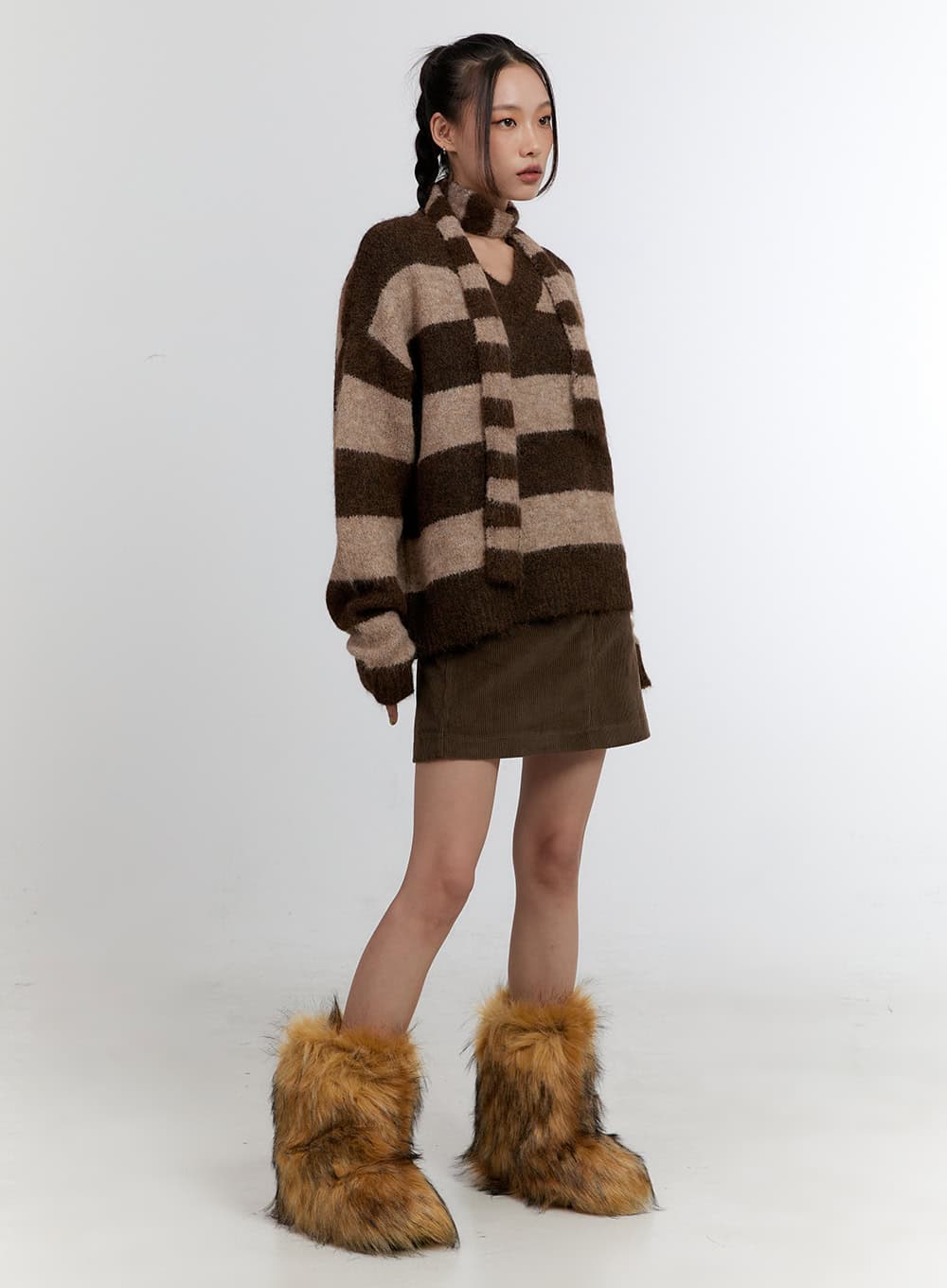 Corduroy Chic Mini Skirt CN401