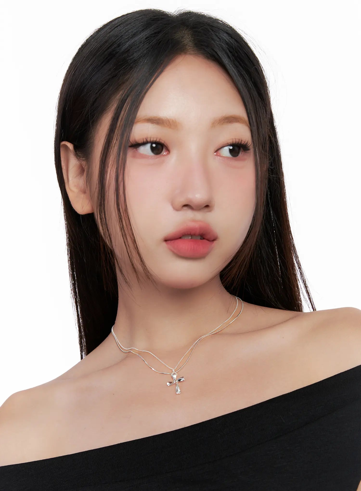 Layered Cross Necklace CL522