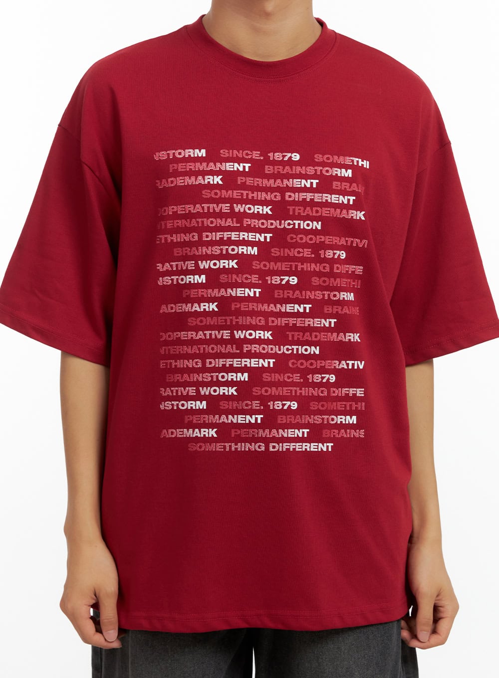 Men's Lettering Cotton T-Shirt CL429