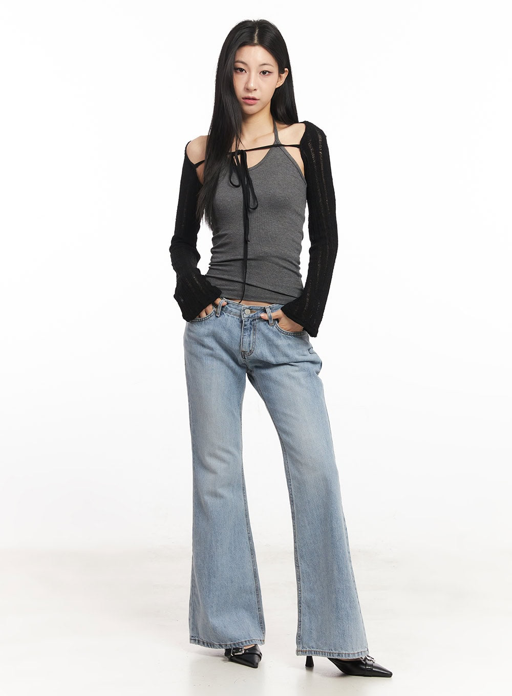 Vesper Low-Rise Bootcut Jeans CA516