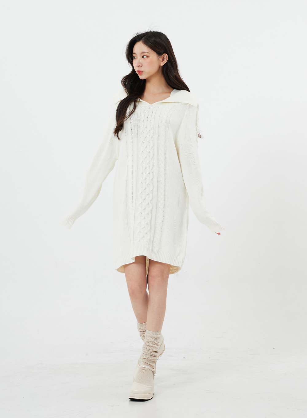 Knitted Leg Warmer Socks BS19