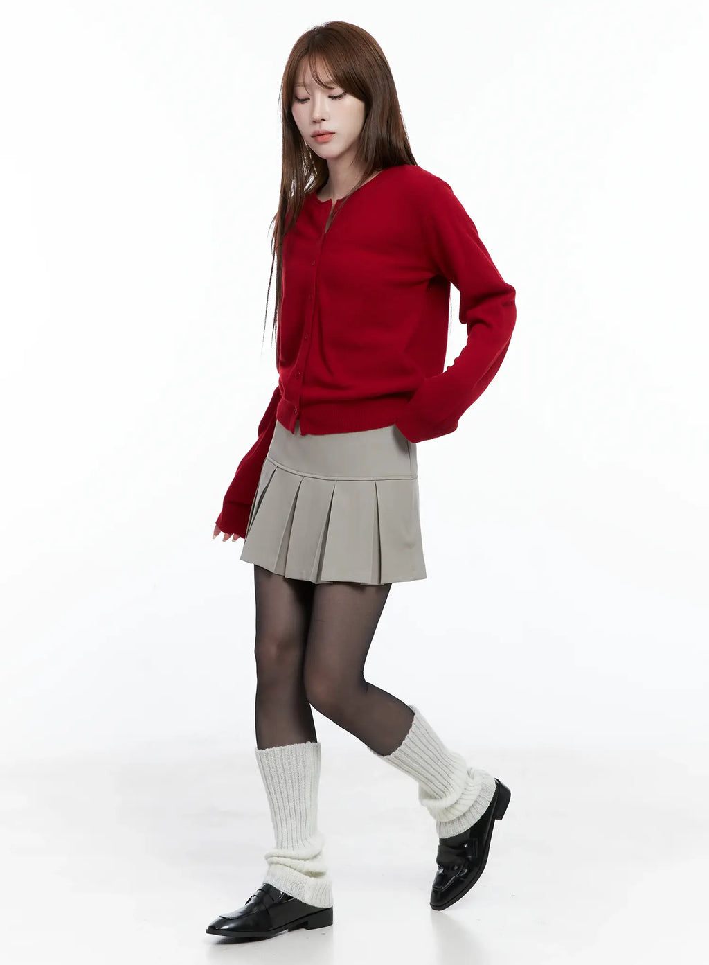 Classic Knit Button-Up Cardigan CS501