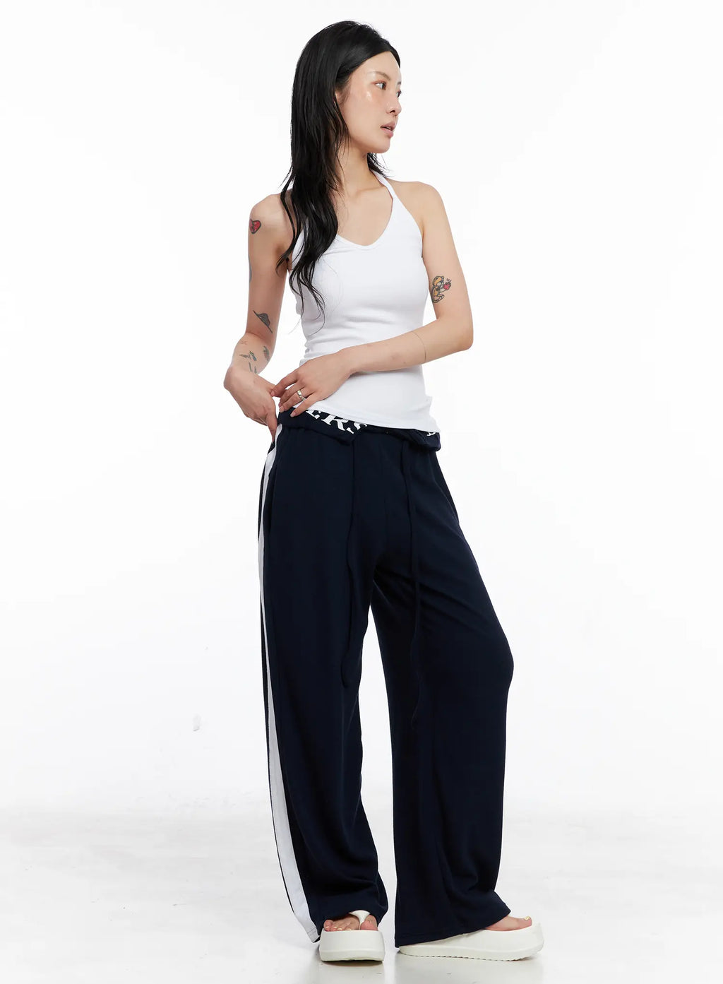 V-Neck Ring Detail Tank Top CS526