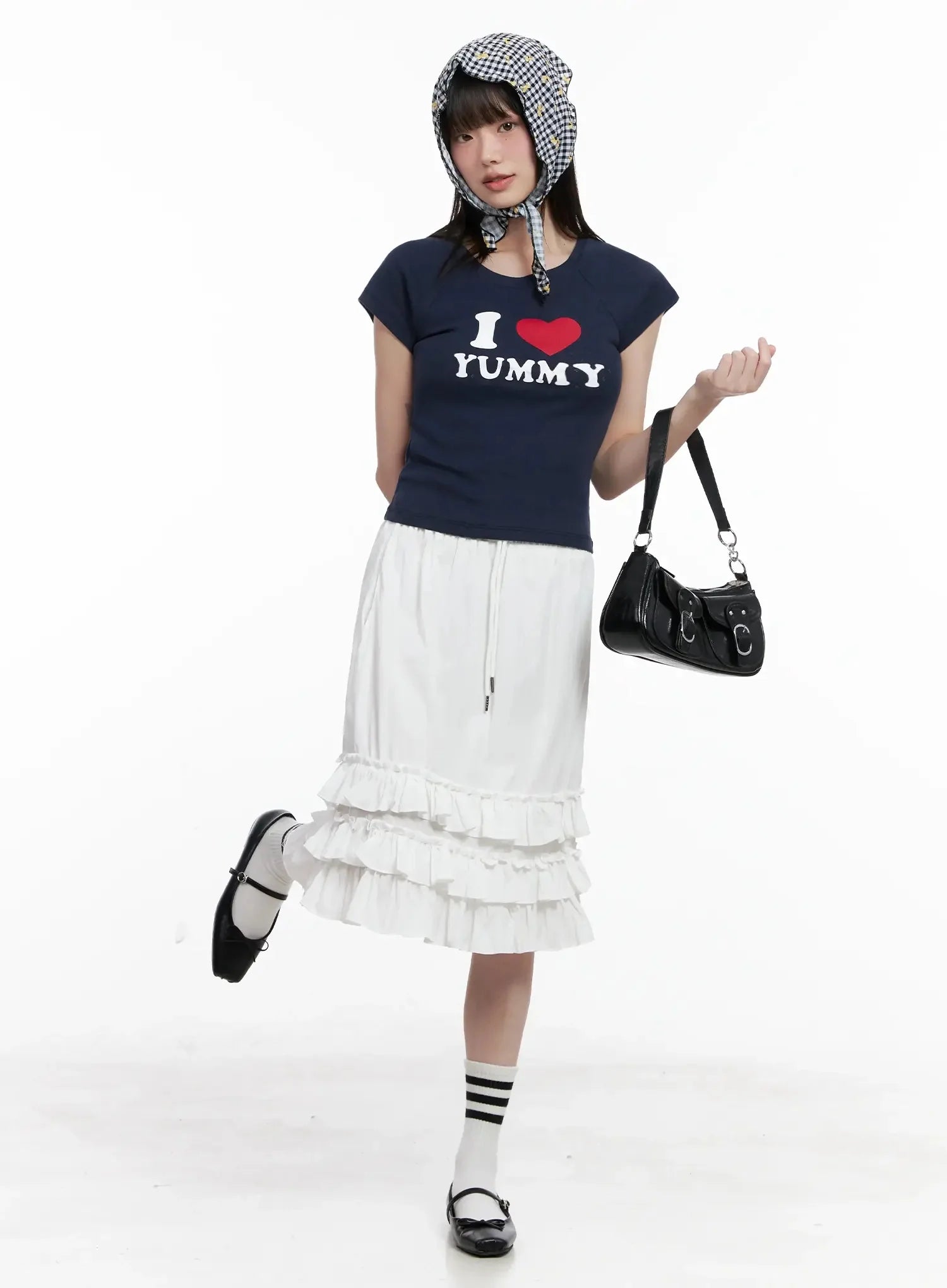 I Love Yummy Cropped Graphic Tee IL528