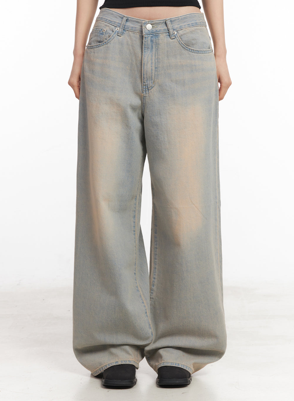 Mielle Washed Wide-Leg Jeans IY516