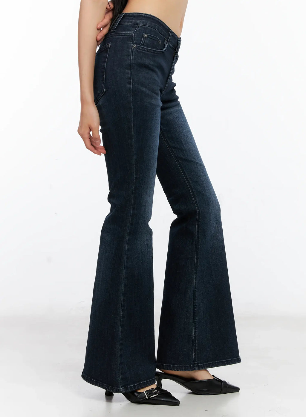 Chaerin Washed Flare Denim Jeans CL529