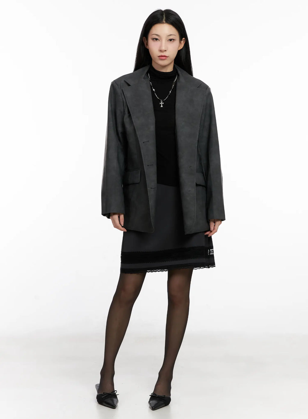 Soft-Brushed Oversized Blazer CG526