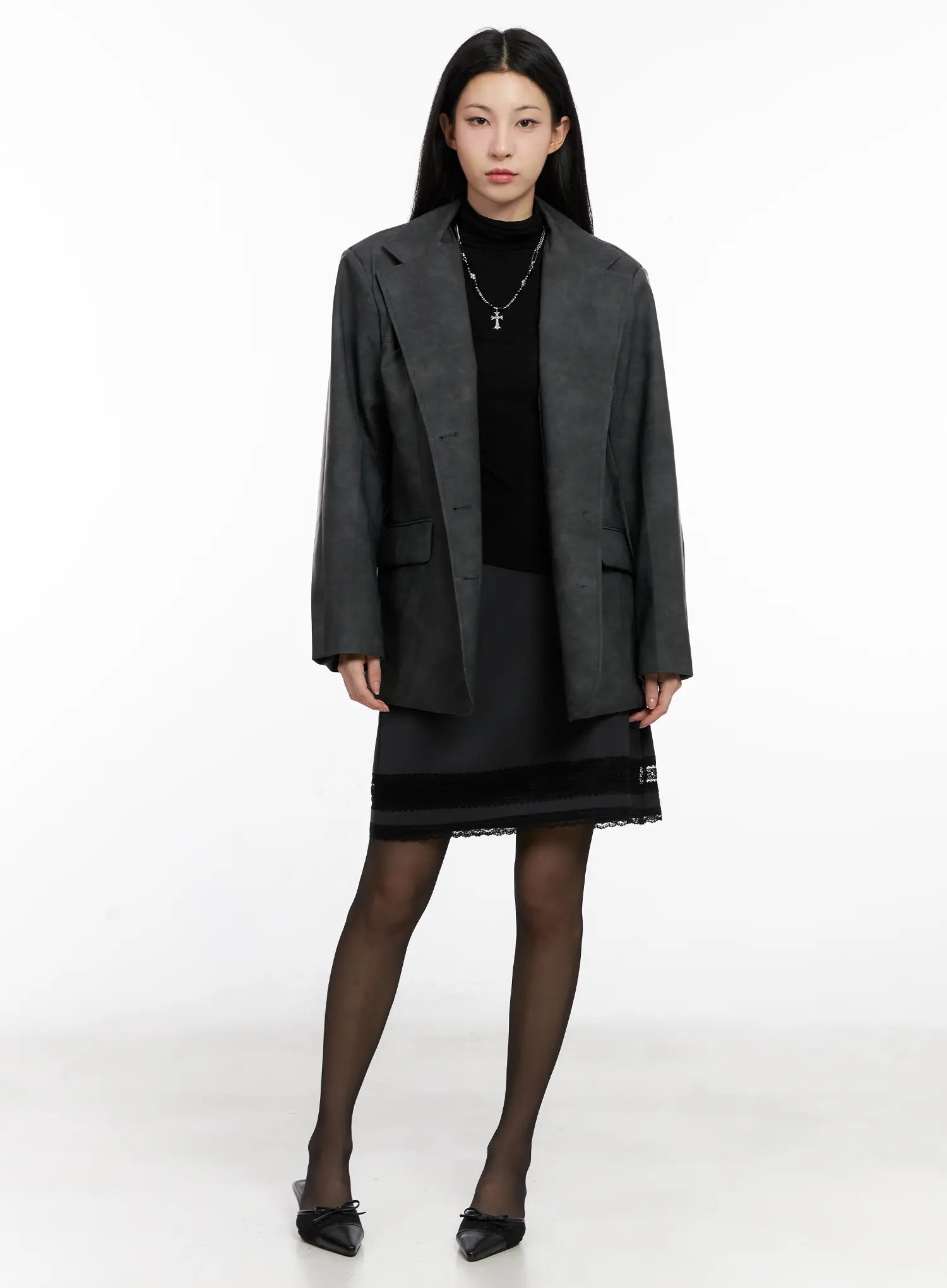 Soft-Brushed Oversized Blazer CG526