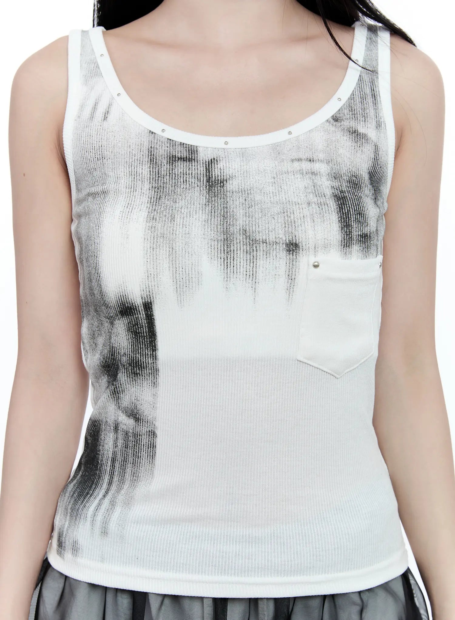 Gradient Ribbed Tank Top CG507