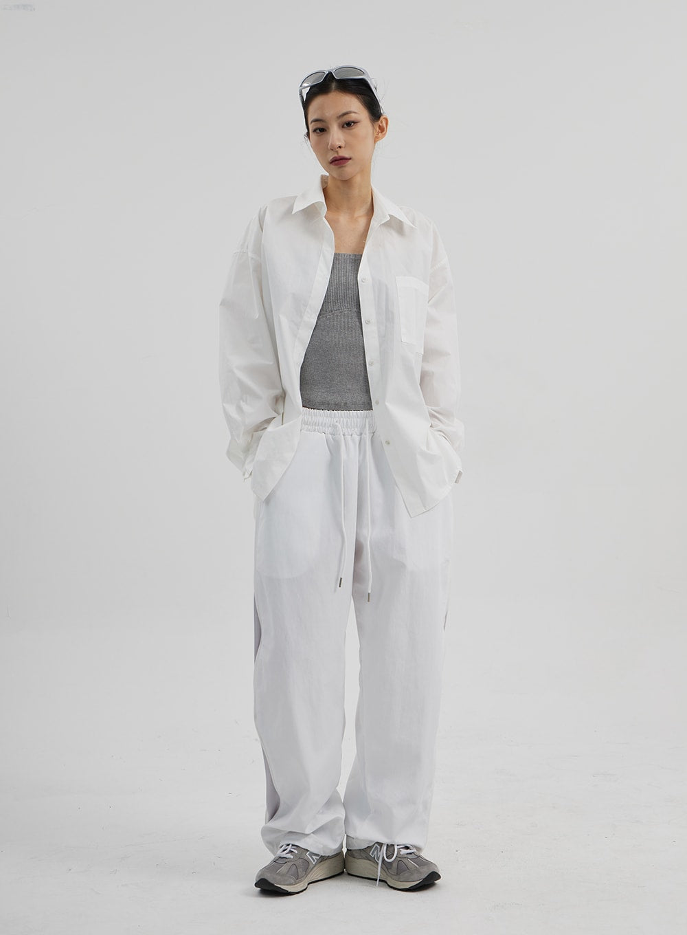 Drawstring Baggy Track Pants CF308