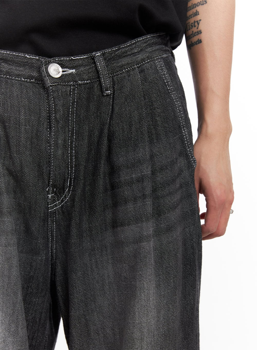 Men's Pintuck Linen Comfort Jeans IY508