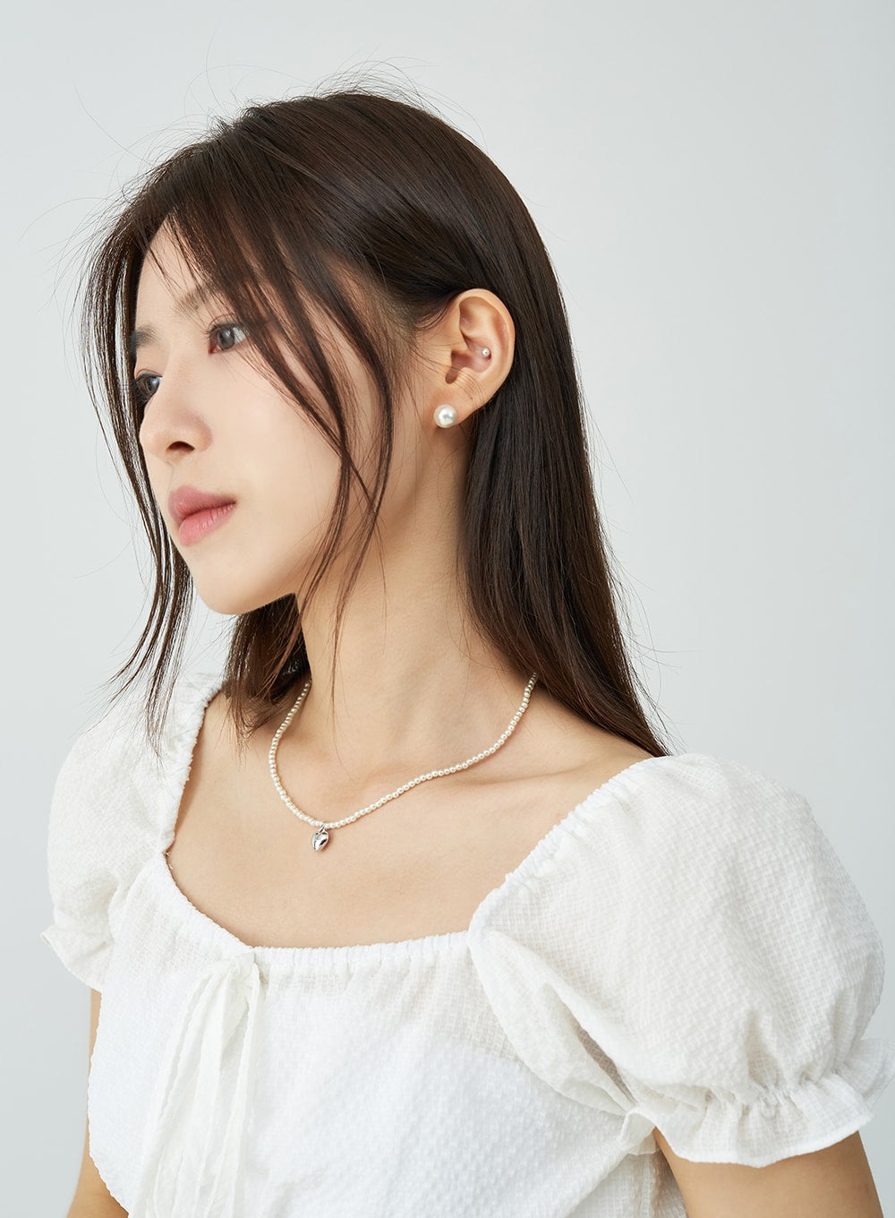 Simple Pearl Earrings Set OU7