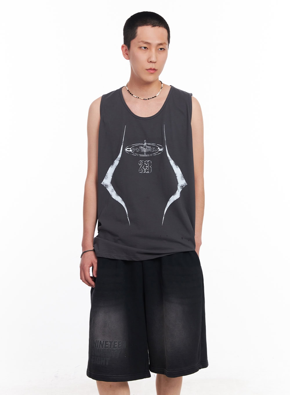 Men's Greed Graphic Sleeveless T-Shirt IU503
