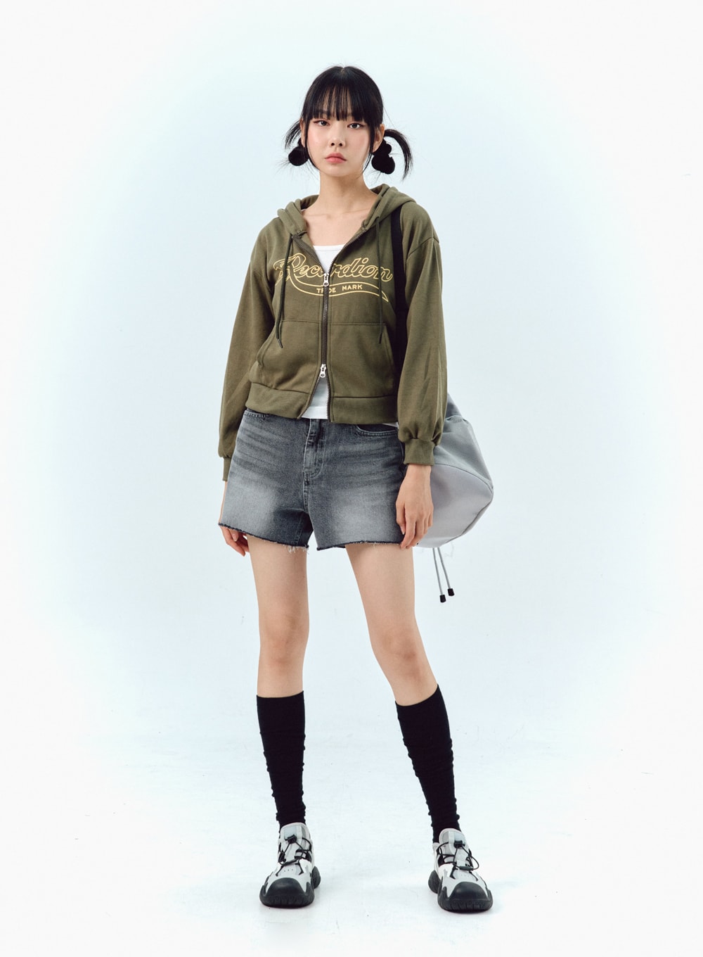 Two-Way Zip-Up Hoodie IG304