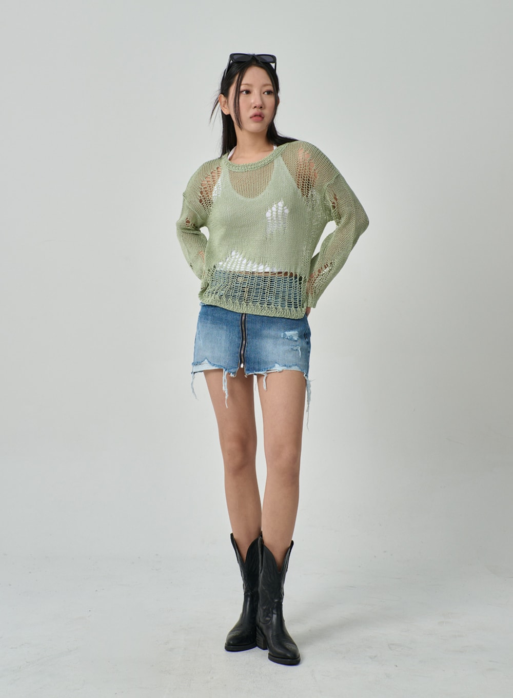 Mesh Sweater IF316