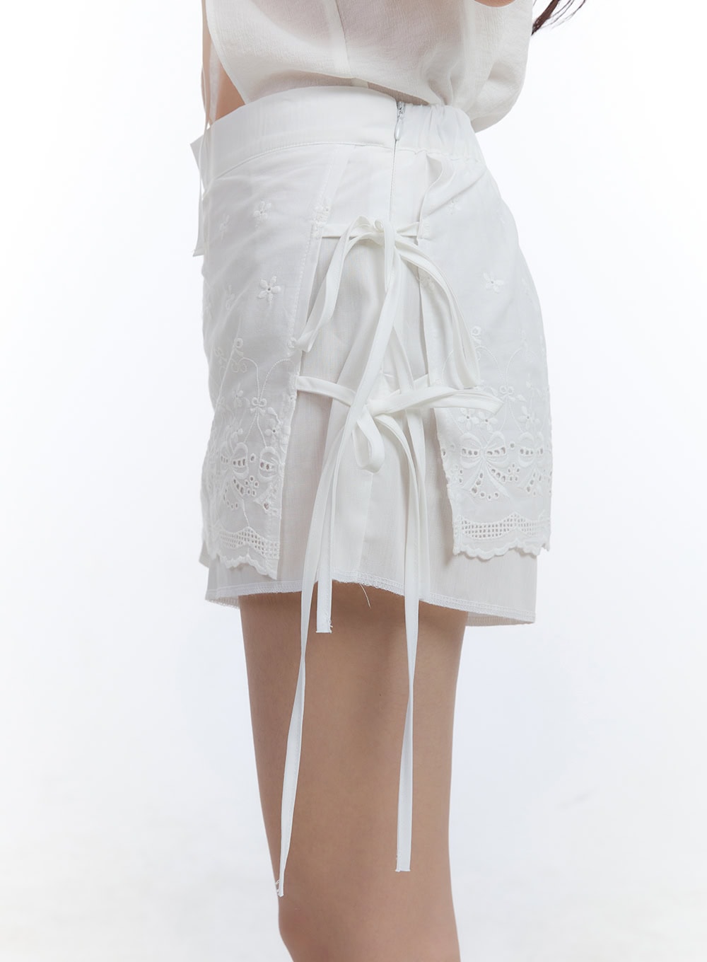 Lace Wrap Cotton Shorts CG414