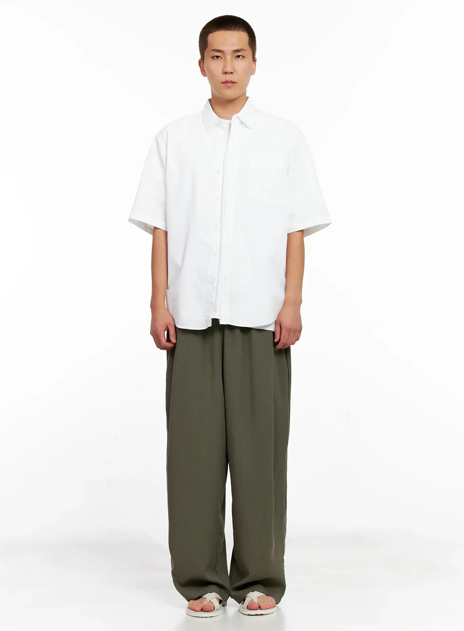 Men's Linen Pintuck Slacks IG511