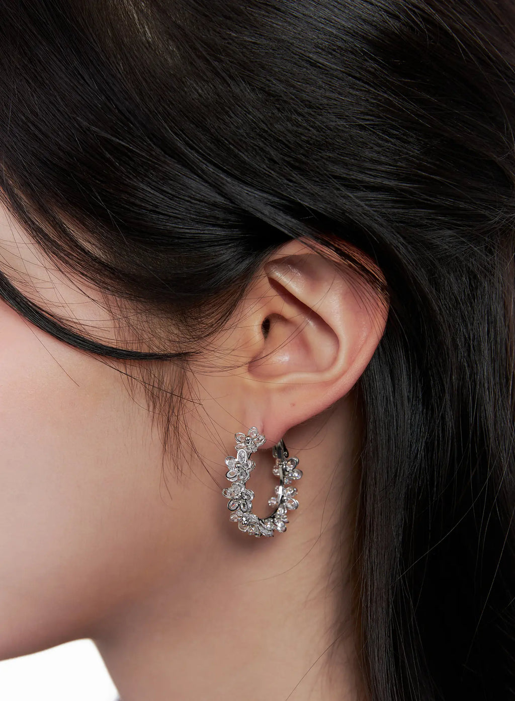 Petal Hoop Earrings CS523