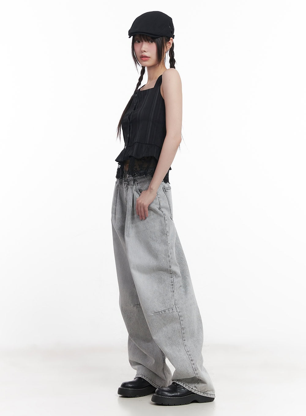 Melisa Washed Wide-Fit Jeans CU506