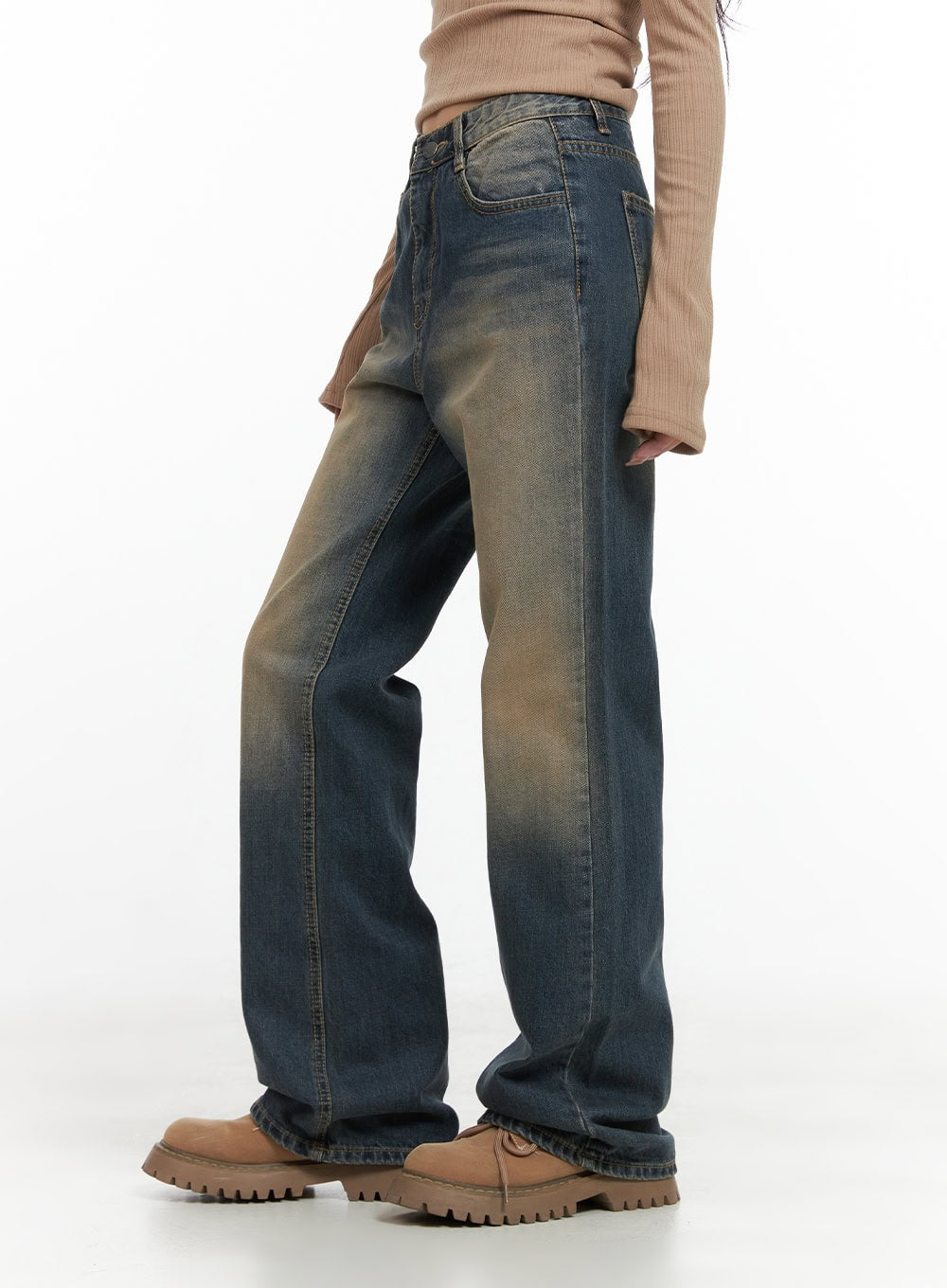 Rita Vintage Wide Leg Straight Jeans CG421