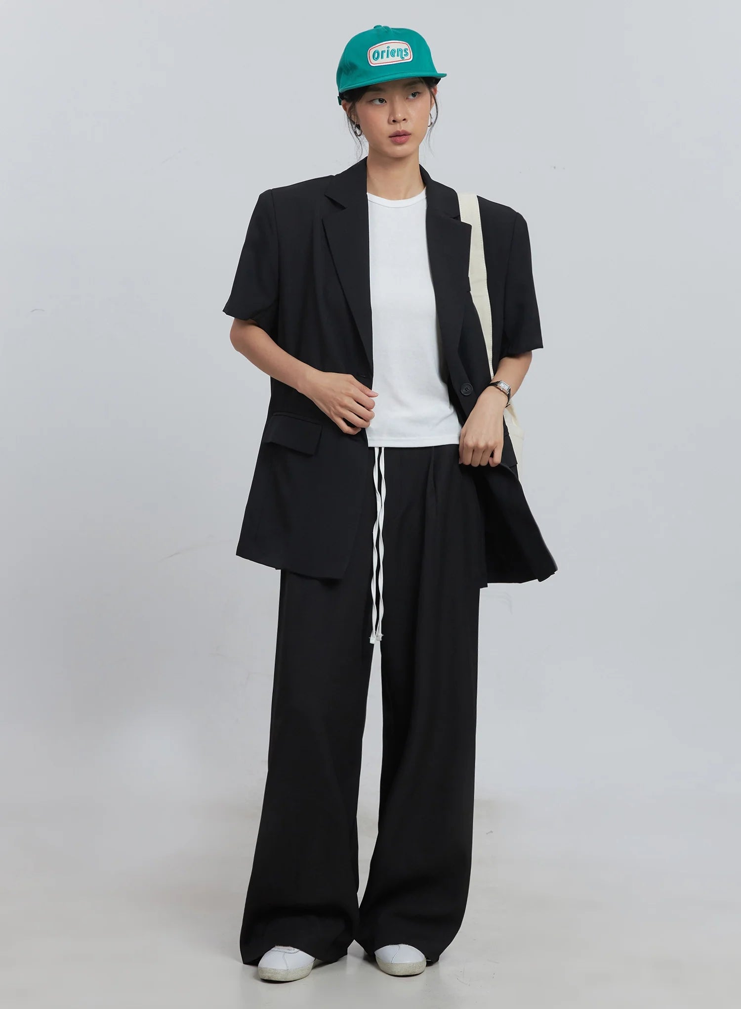 Layered Pintuck Wide-Leg Pants IU512