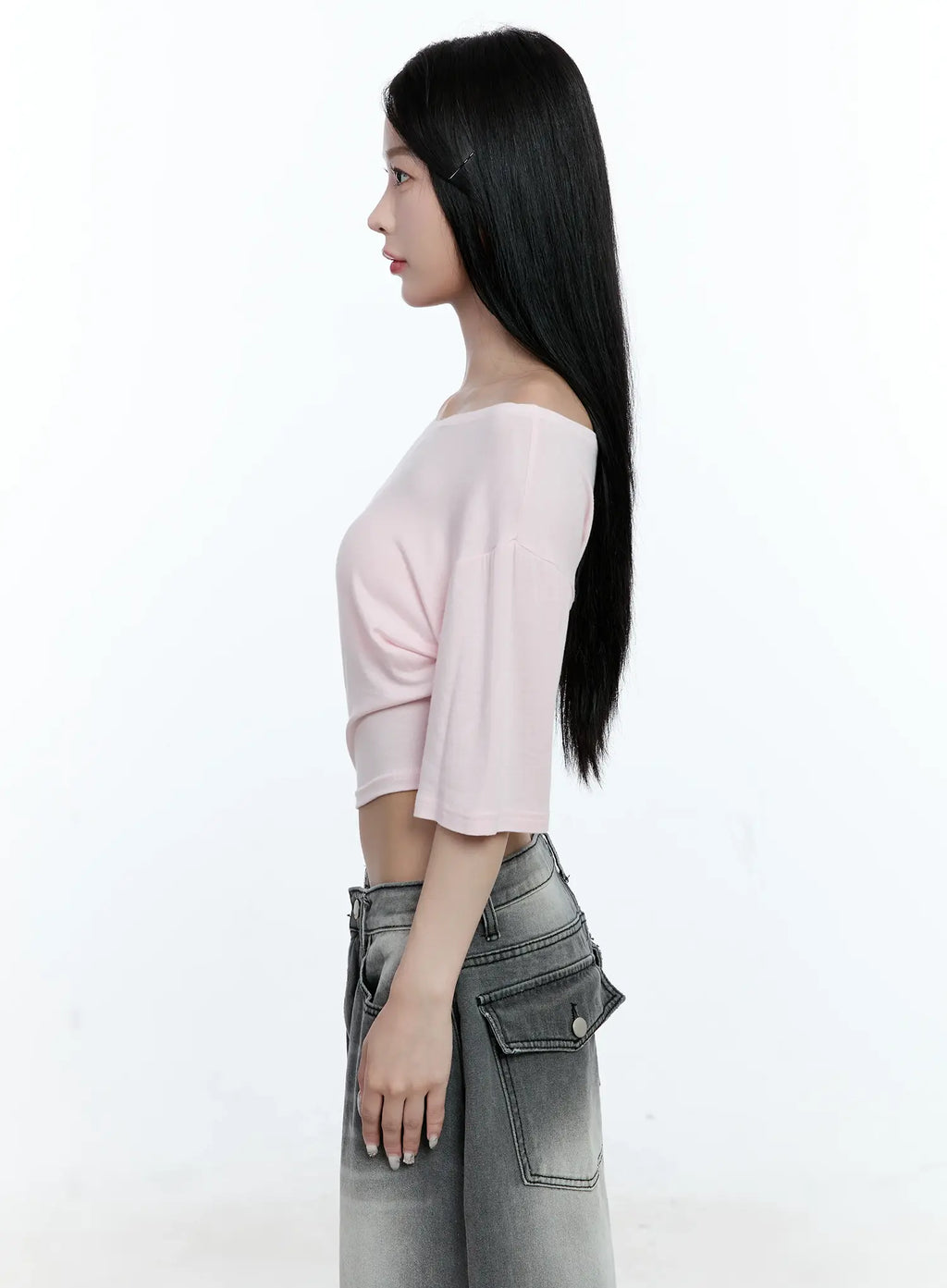 Off-Shoulder Crop Top CG511