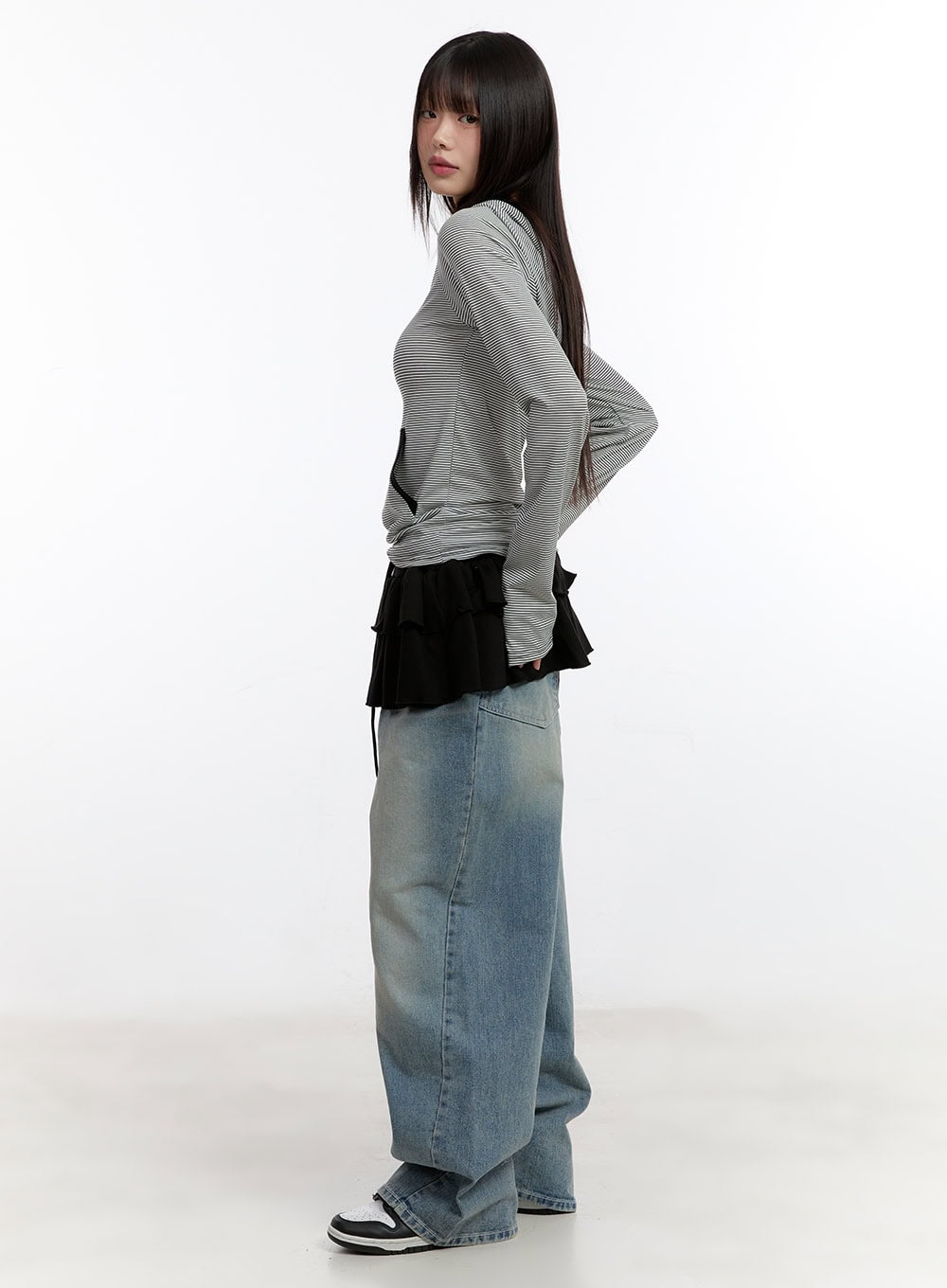 Jillie Washed Baggy Jeans CA508