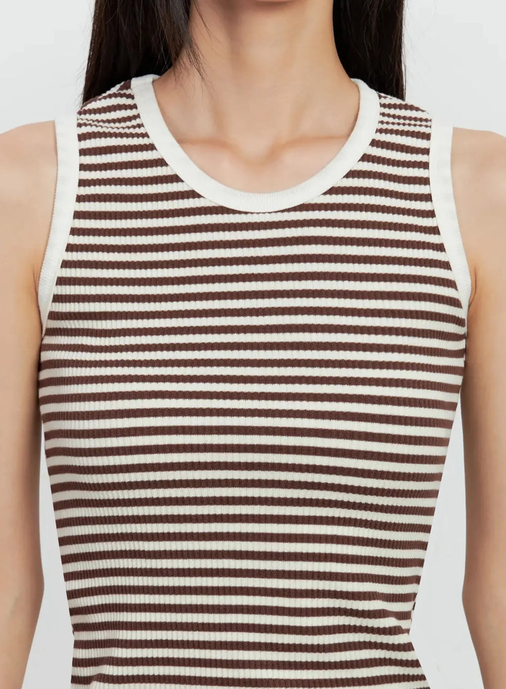 Striped Knit Tank Top IL528