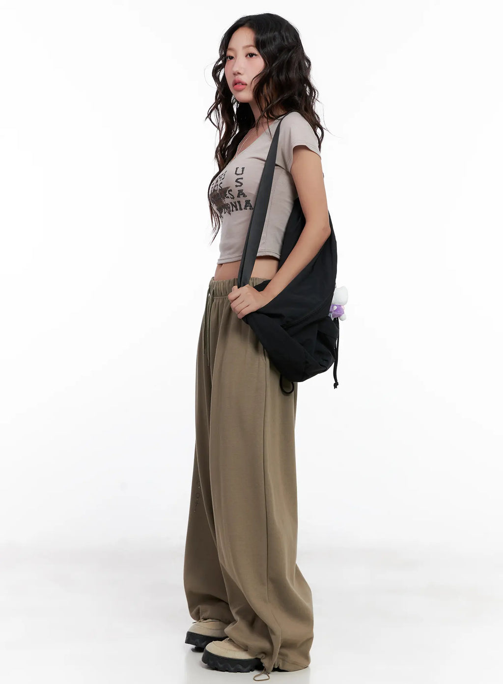 Embellished Wide-Leg Sweatpants CL518