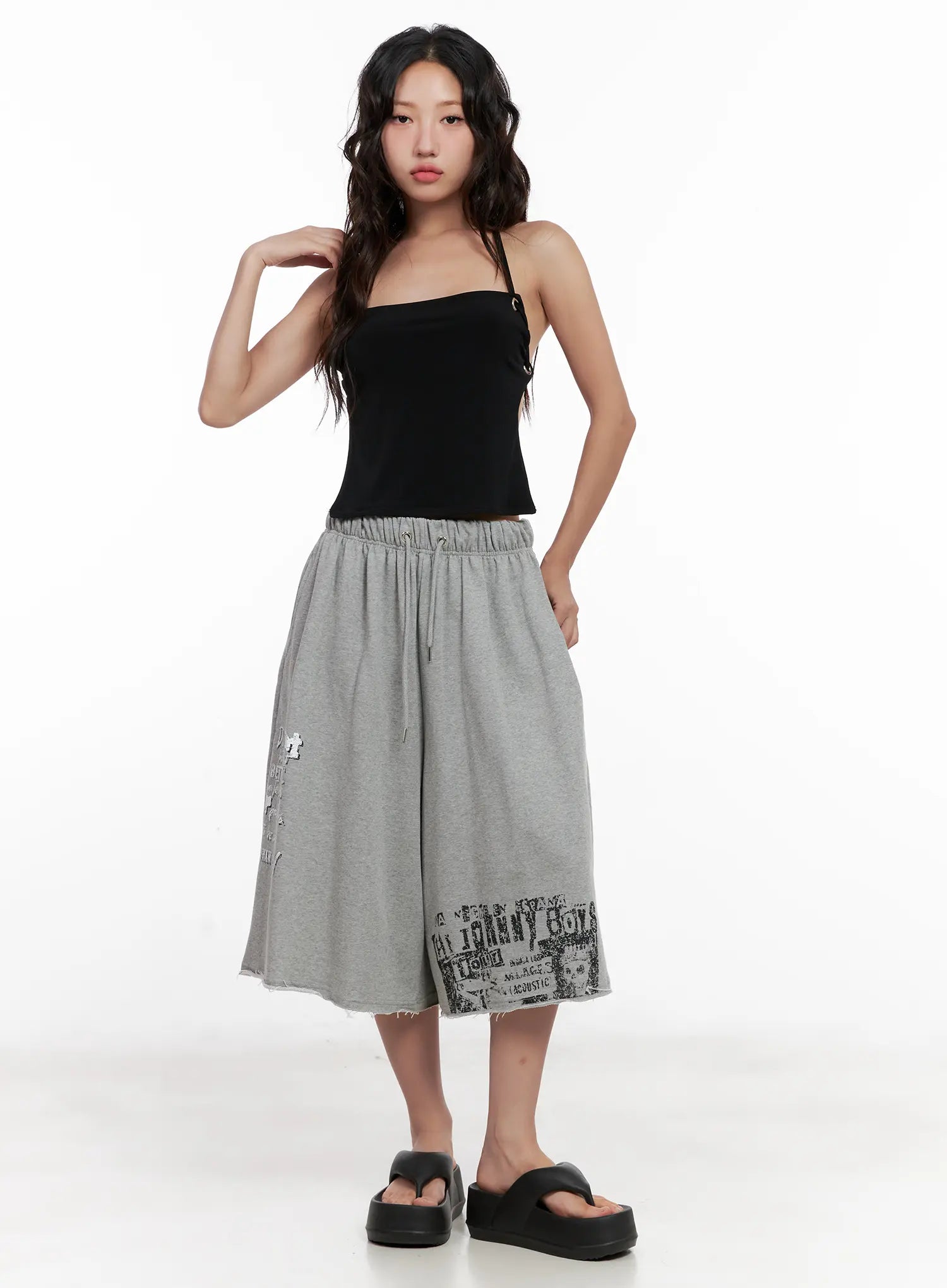 Eyelet Halter Knit Top CL521