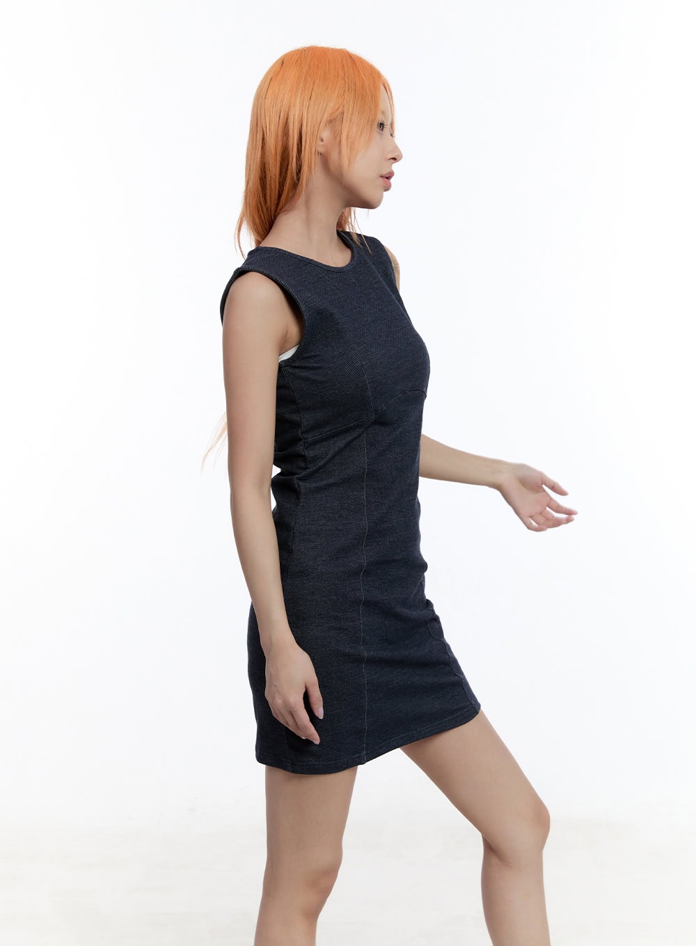 Denim Sleeveless Mini Dress CY530