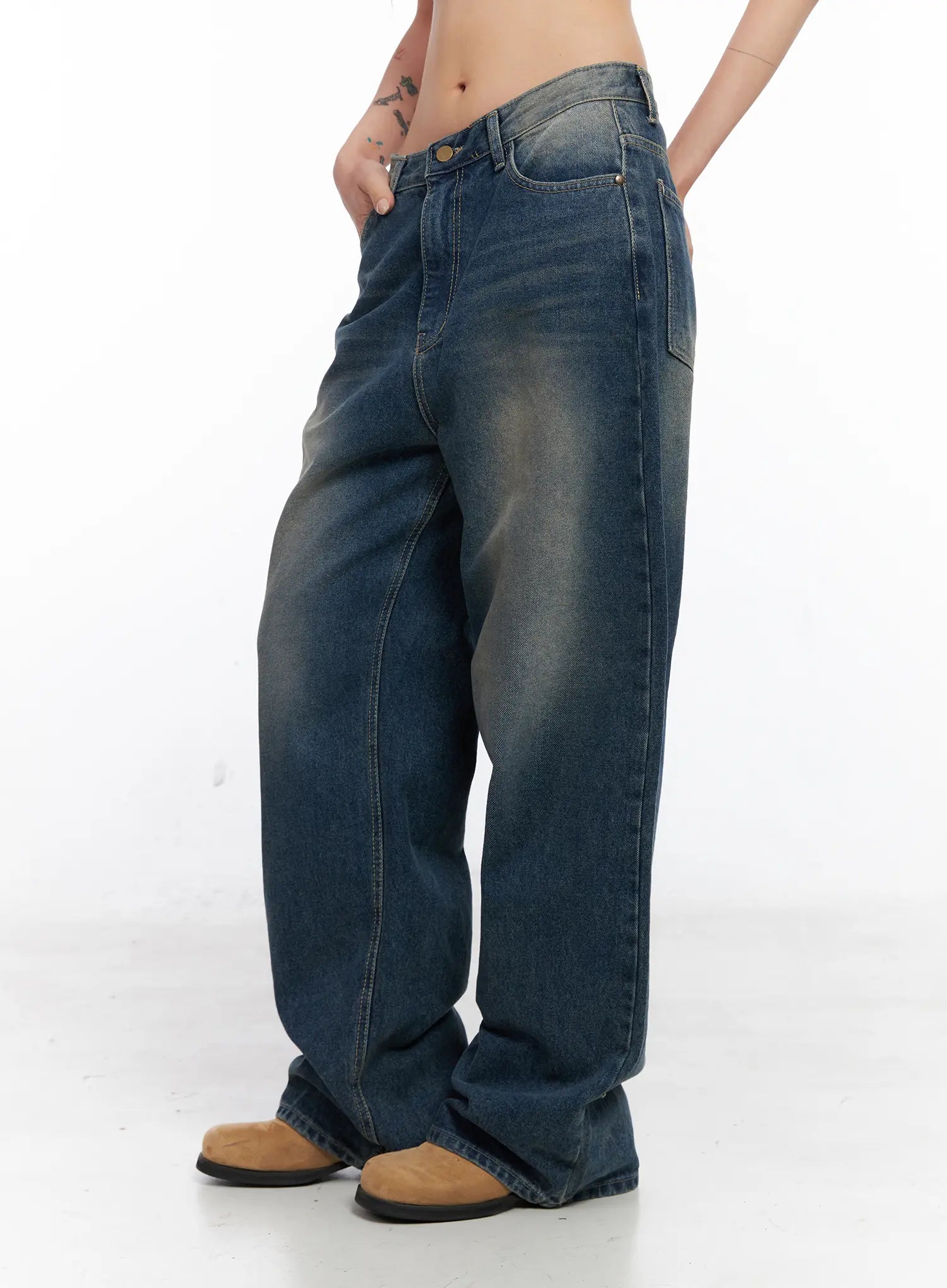 Xyla Vintage Pocket Baggy Jeans CO507