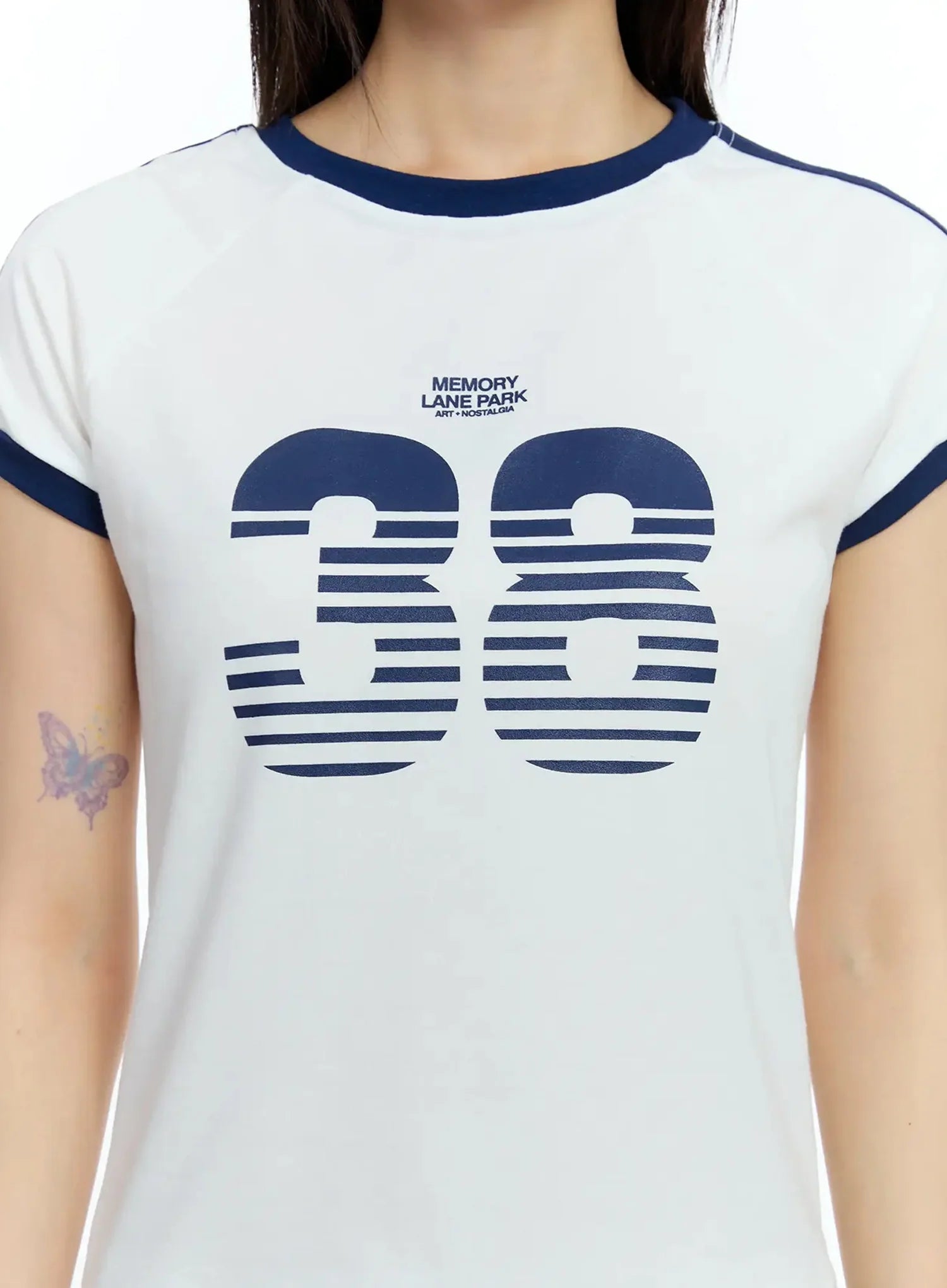 Graphic Two-Tone Tee IU523