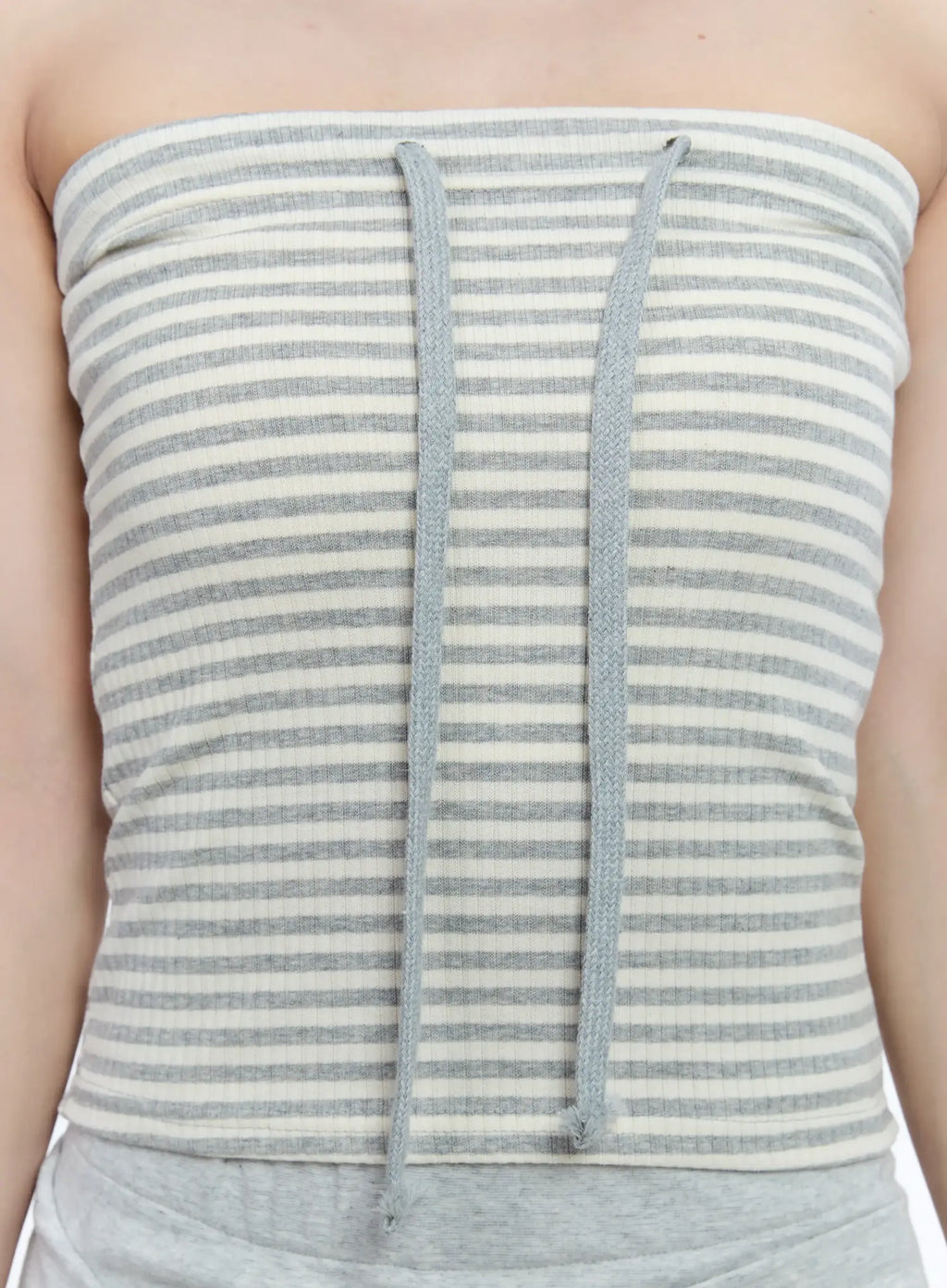 Striped Ribbed Tube Top CG511