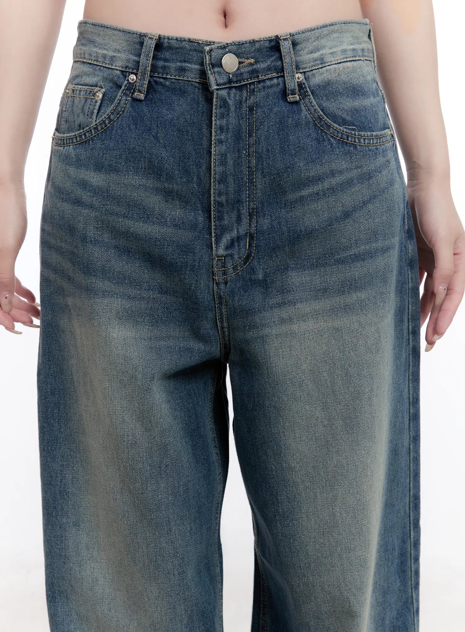 Sien Washed Baggy Jeans CS530