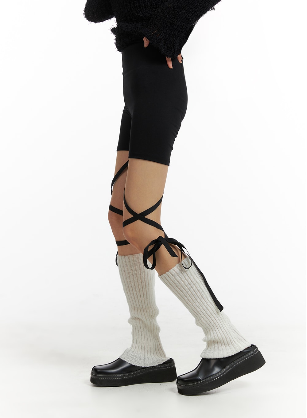 Bowknot Detail Biker Shorts CM406