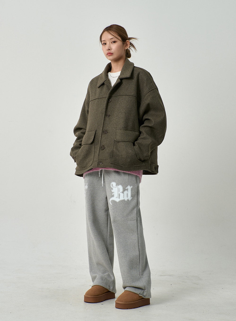 Oversize Button Jacket CD14